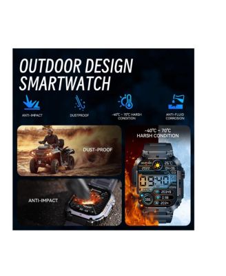 VASIP Smart Watches(Answer/Dial Calls) For Men With 1.96" HD Screen Remote Camera Control Music Playback Control Outdoor Sports Fitness Tracker For IOS And Android Phones