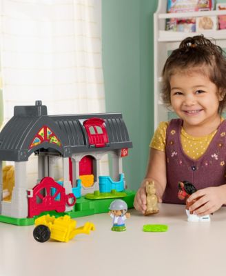 Friendly Horses Stable Toddler Playset, 6 Play Pieces