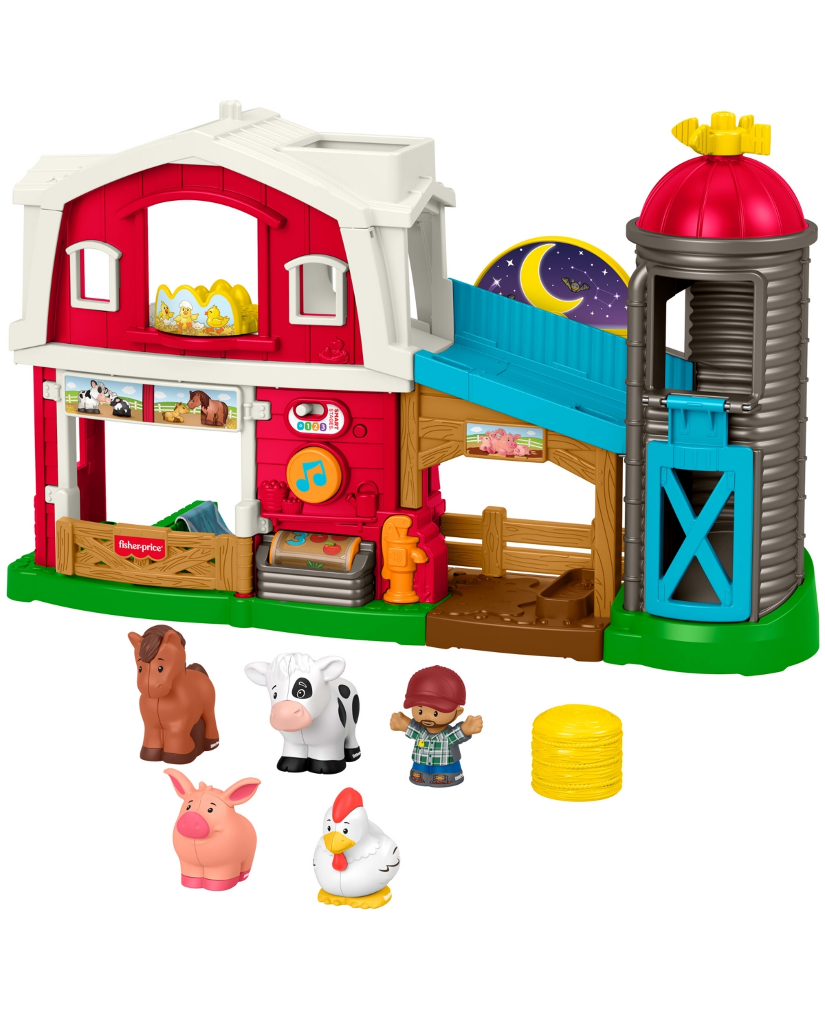 Little People Caring Fun Animal Farm Playset, 6 Play Pieces In Multi