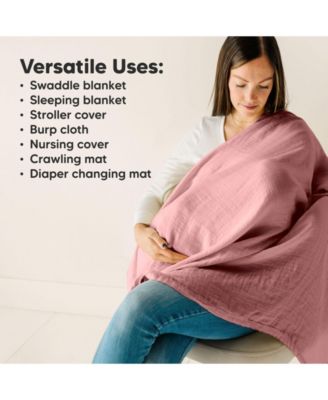 4pk Muslin Swaddle Blankets for Baby Boys, Girls - Baby Blankets, Swaddles for Newborns