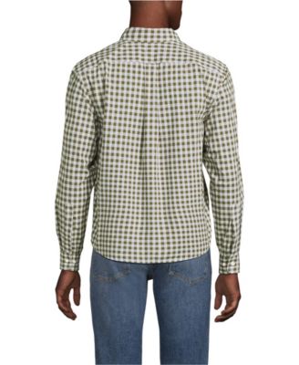 Men's Long Sleeve Pattern Poplin Shirt