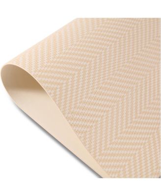 Chevron Reversible Premium Faux Leather 12" x 18" Rectangular Placemats Set of 4