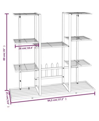 Flower Stand White Powder-coated iron Tall Decorative Inlays