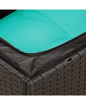 Garden Sofa Black, Blue