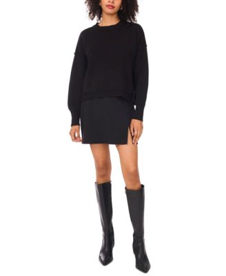 Women's Long Sleeve Drop Shoulder Sweater