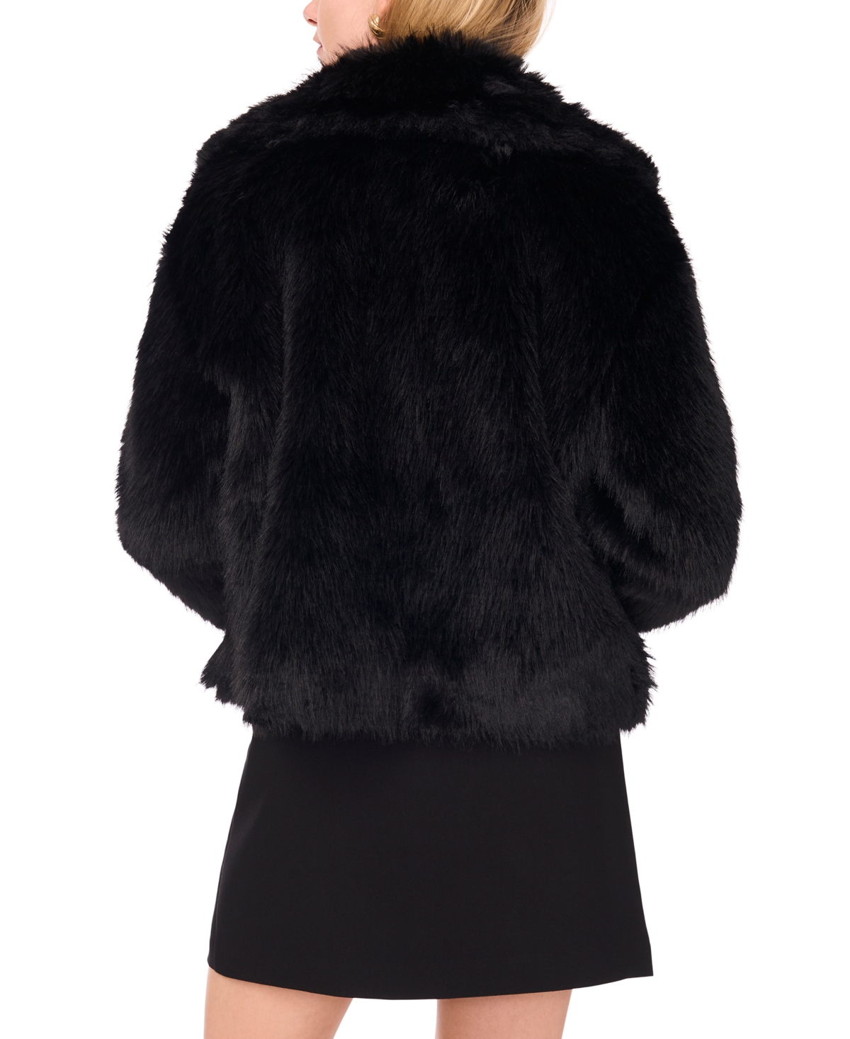 1.state Women's V-neck Long Sleeve Jacket In Black