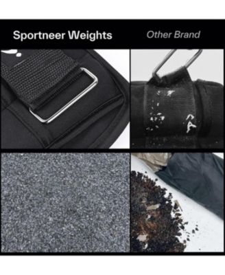 Adjustable Ankle Weights Set of 2-2/3/4/6/7 LBS Pair with Removable Ankle and Wrist Weight