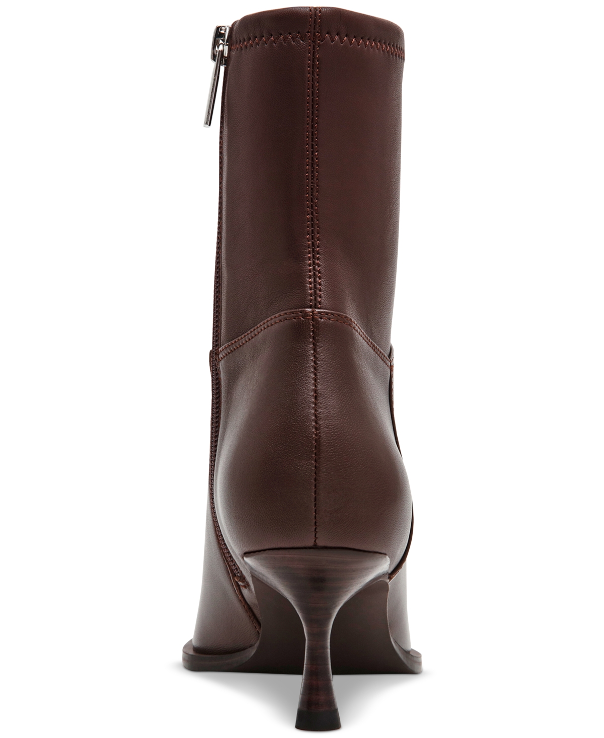 Steve Madden Stasia Kitten-heel Sock Booties In Brown