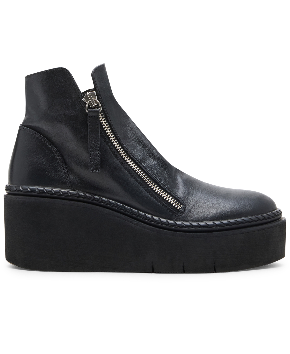 Steve Madden Drift Platform Wedge Booties In Black