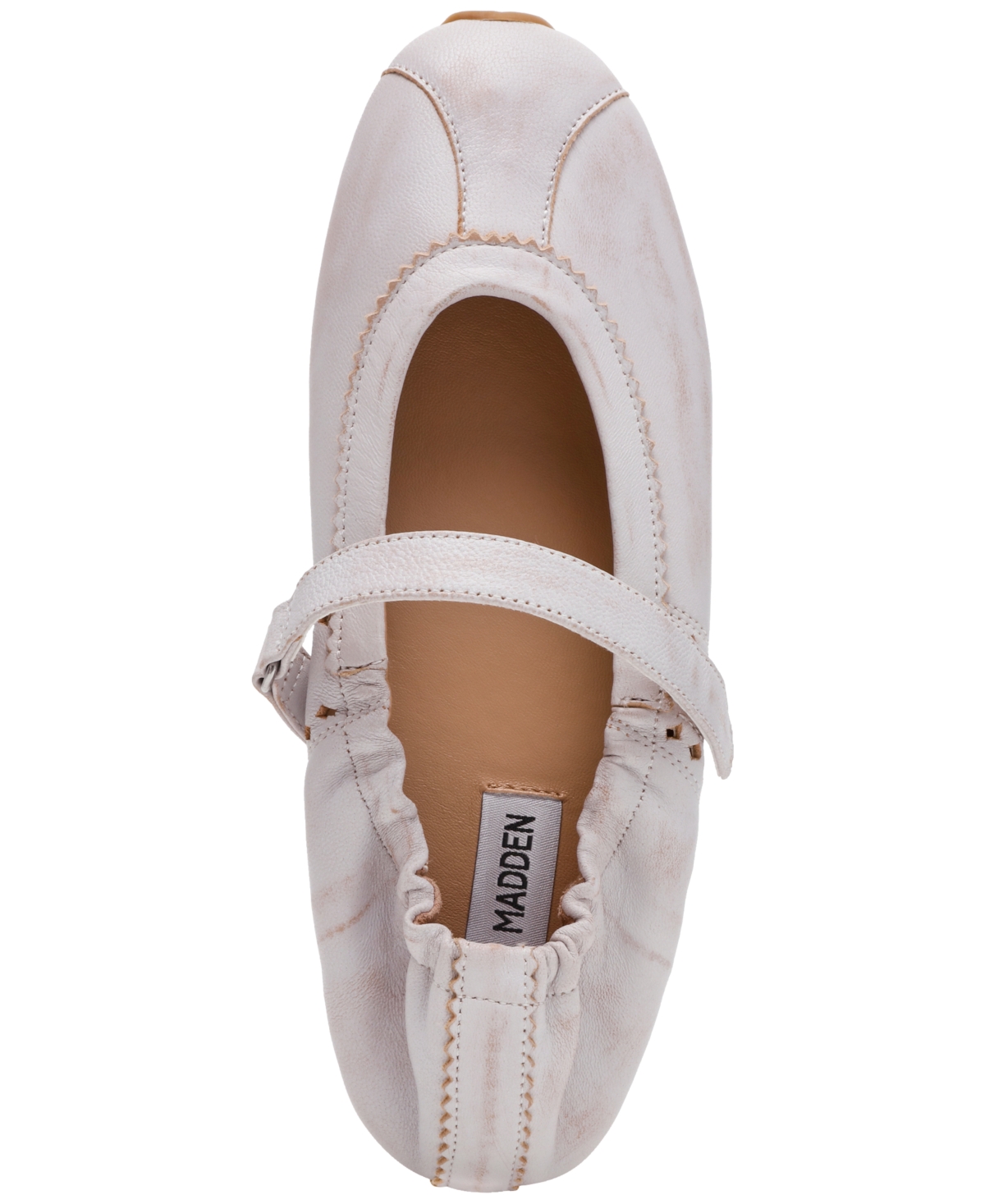 Steve Madden Anaya Mary-jane Ballet Flats In White