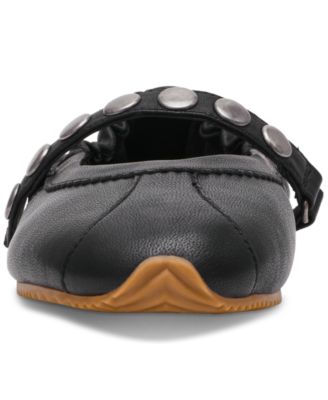 Anaya-St Studded Mary-Jane Ballet Flats