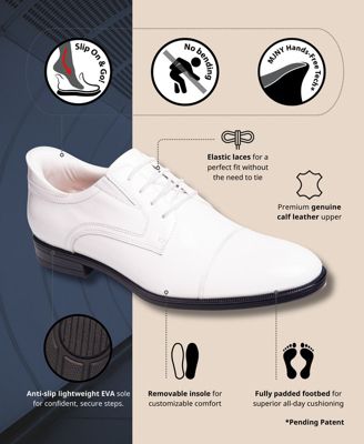 Baker Street Hands-Free Slip On Technology Leather Captoe Dress Oxfords