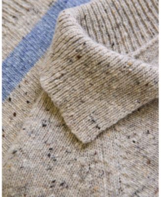 Women's Donegal Striped Polo Sweater