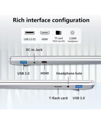 Gaming Laptop, 15.6 Inch Laptop Computer, Laptops 16GB RAM 512GB SSD, 12th Gen N95 Processor (Up to 3.4GHz), Supports 180 Angle Opening Backlit Keyboard Fingerprint Unlock FHD IPS 19201080 MINI-HDMI