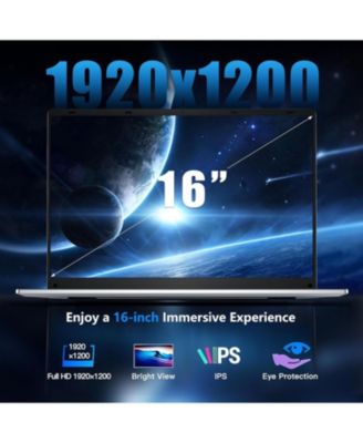 Gaming Laptop, 16 Inch FHD Display (1920 x 1200), N95 Laptop Computer (up to 3.4GHz), 16GB RAM 1TB SSD, Supports 180 Angle Opening, Bluetooth, Backlit Keyboard, Windows 11 Pro