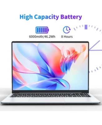 16 Inch Laptop Computer, Gaming Laptop, 16GB RAM 1TB SSD, N100 Processor, FHD 1920  1200, 180° Open, Backlit Keyboard, Windows 11 Pro, Fingerprint Unlock, UHD Graphics 750 MHz, Student