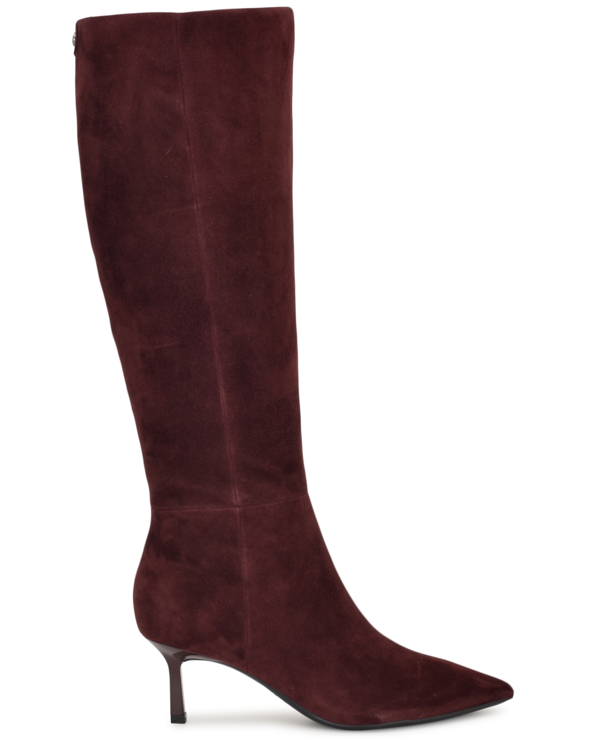 Nine West Women's Kimdee 9x9 Tall Stiletto Dress Boots In Burgundy