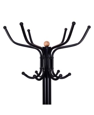 Metal Coat Hat Rack Organizer Clothes Hanger Hooks Tree Stand Umbrella Holder