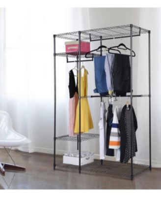 48&#39;&#39;x18&#39;&#39;x71&#39;&#39; Closet Organizer Garment Rack Portable Clothes Hanger Home Shelf
