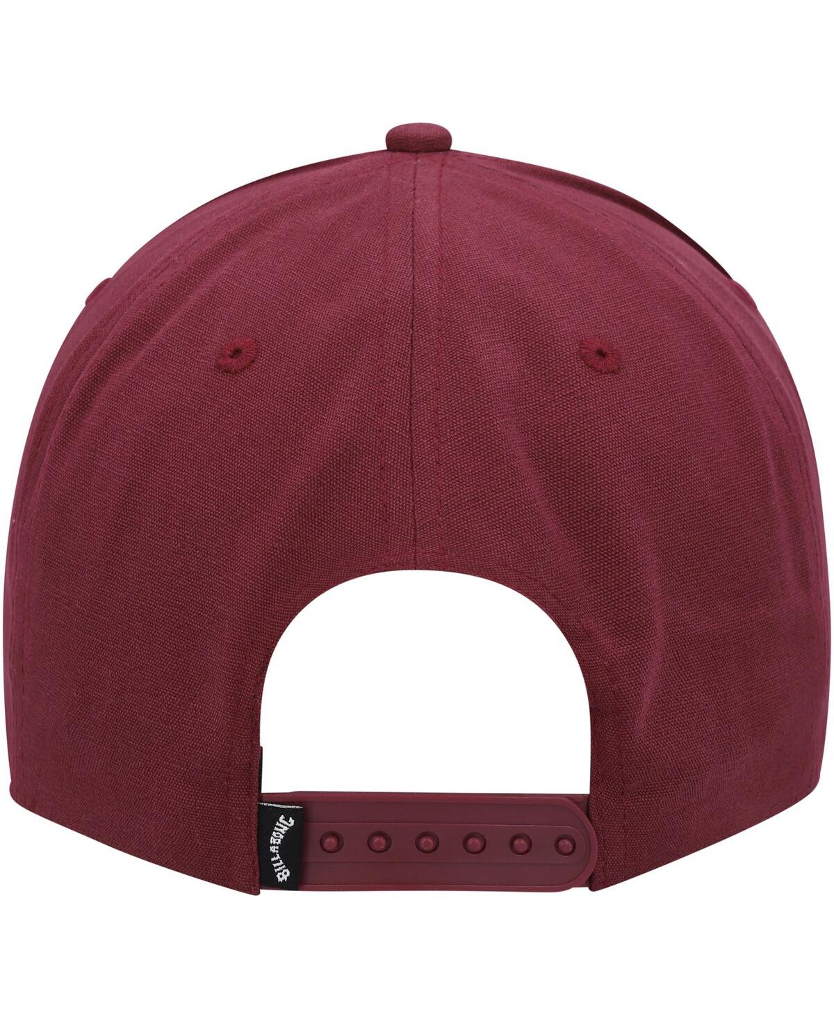 Billabong Men's Red Stacked Iii Snapback Hat In Red