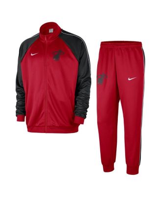 Nike - Men's Red Miami Heat 2024/25 City Edition Lightweight Full-Zip Jacket Pants Set