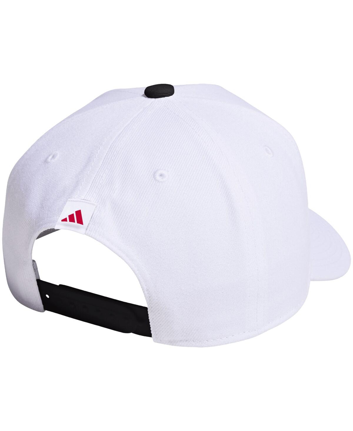 Adidas Originals Men's And Women's White Nc State Wolfpack Locker Room A-frame Adjustable Hat In White