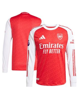 adidas - Men's Red Arsenal 2025/26 Home Authentic Long Sleeve Jersey