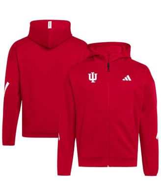 adidas - Men's Crimson Indiana Hoosiers Z.N.E. Full-Zip Hoodie