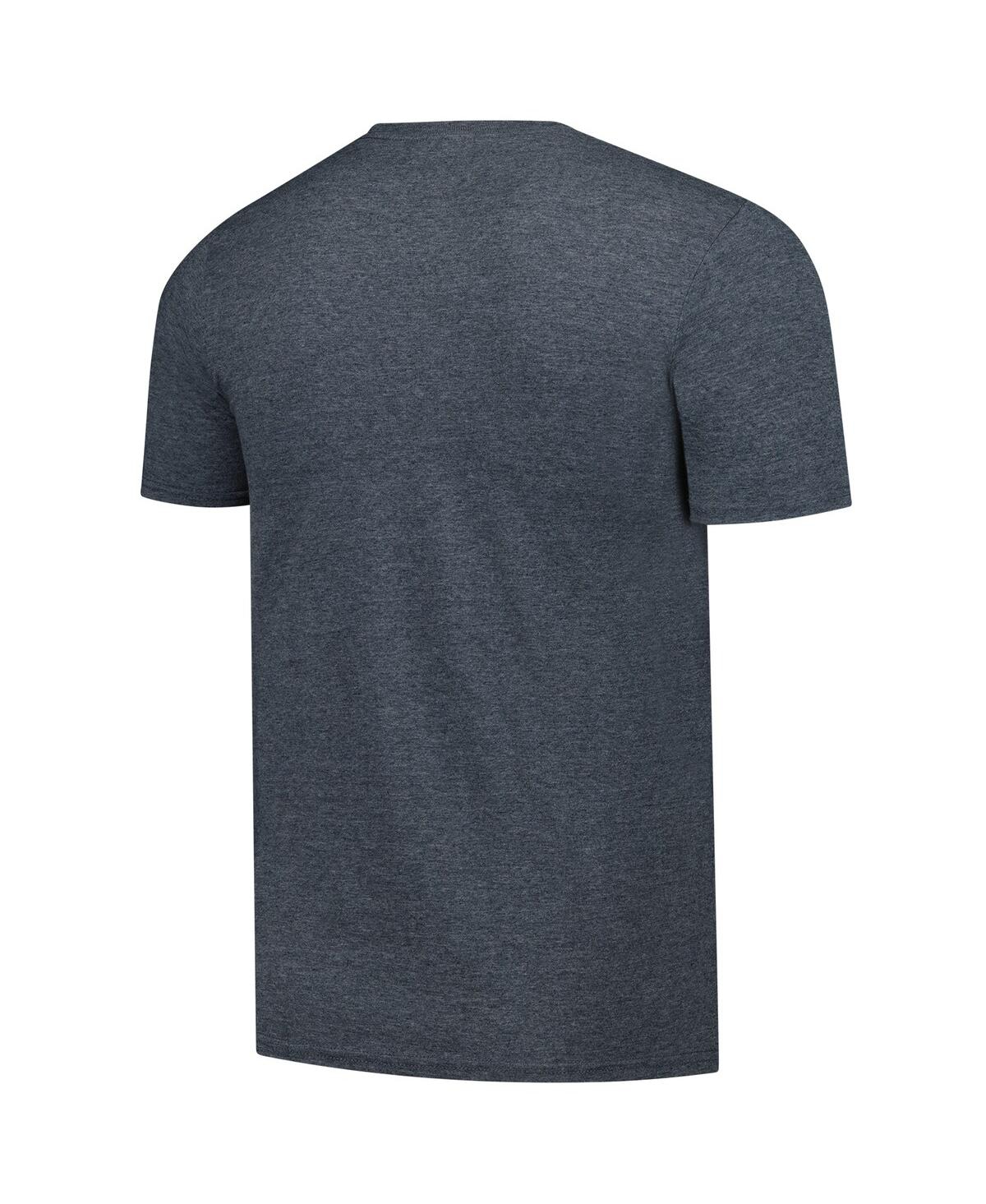 Fanatics Unlabeled Heather Charcoal Maryland Terrapins Basic T-shirt In Black