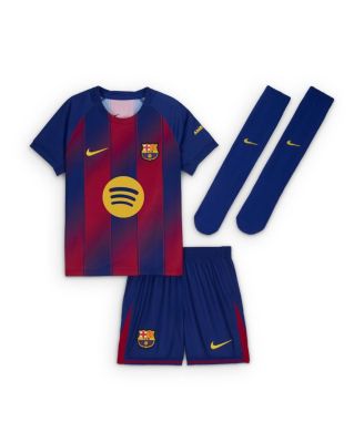 Nike - Big Boys and Girls Blue Barcelona 2025/26 Home Stadium Kit Set