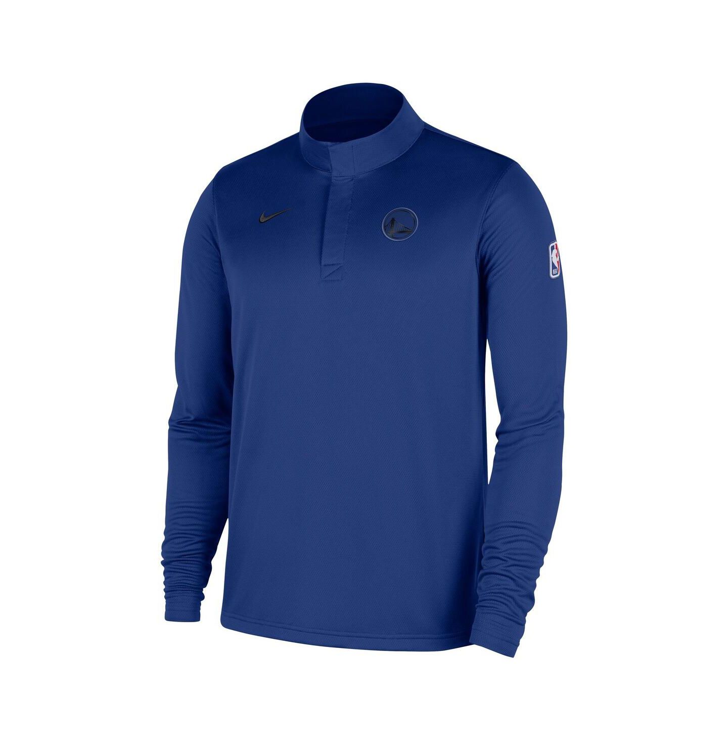 Мужская куртка Nike Royal Golden State Warriors 2025/26 Authentic Coaches Quarter-Zip Pullover — фото 2