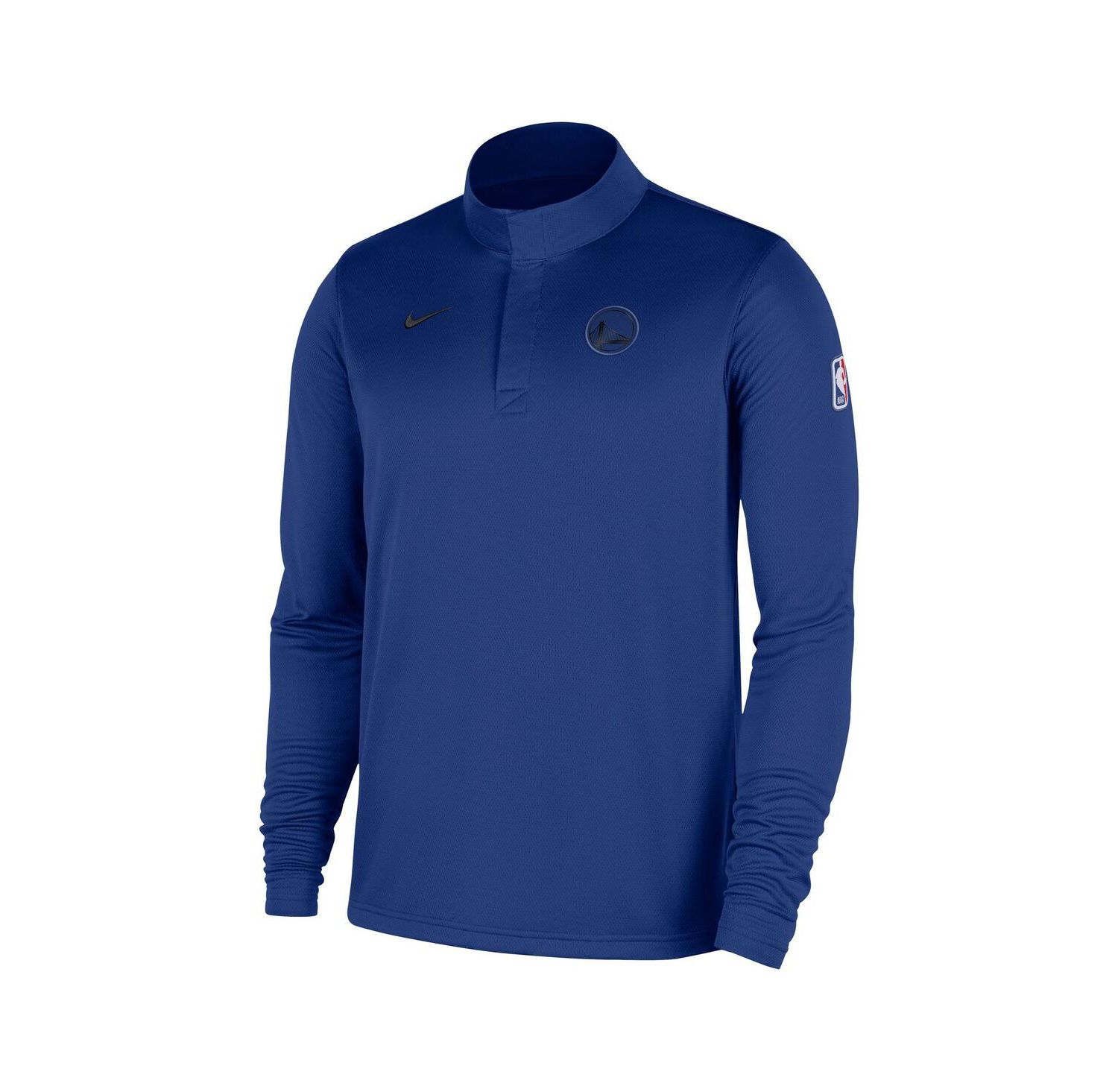 Men's Royal Golden State Warriors 2025/26 Authentic Coaches Quarter-Zip Pullover Jacket