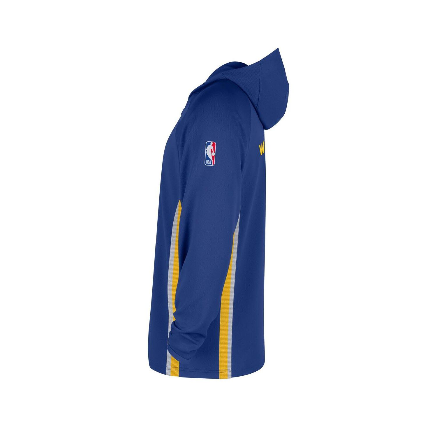 Men's Blue Golden State Warriors Authentic On Court Zone Quarter-Zip Dri-FIT Hoodie Jacket