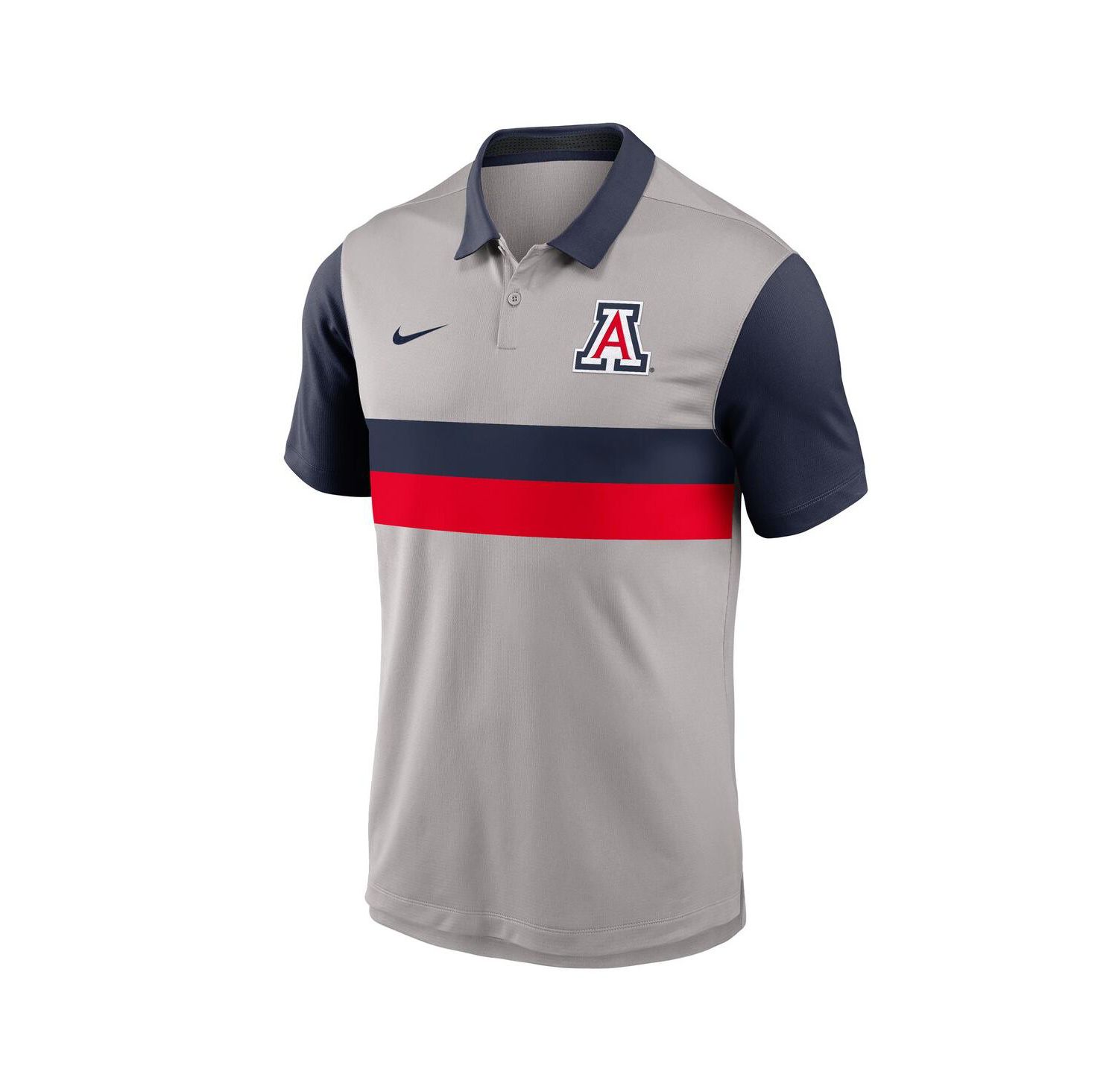 Men's Gray/Navy Arizona Wildcats Vapor Performance Polo Shirt