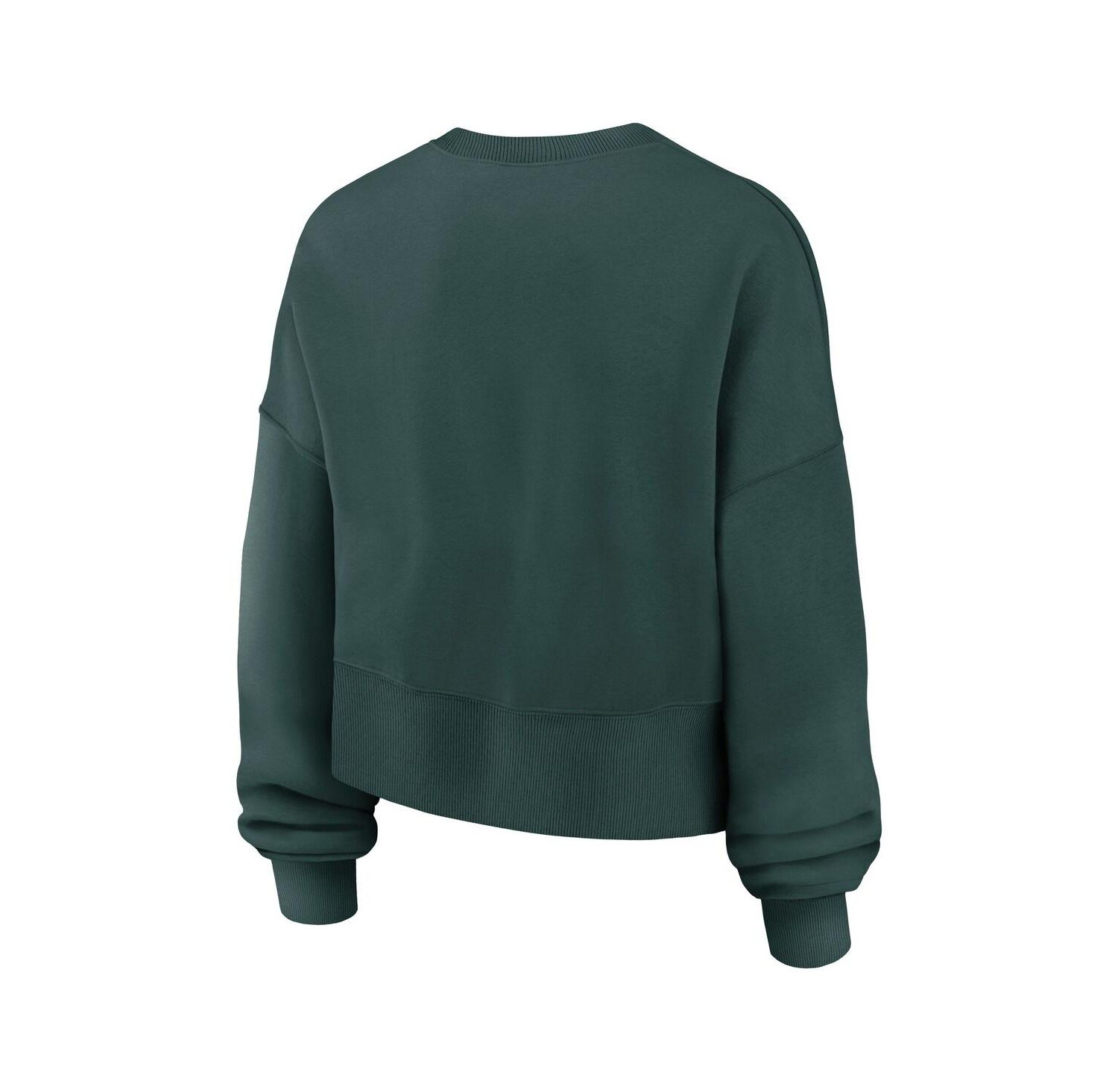Women's Green Michigan State Spartans Oversized Phoenix Arch Pullover Sweatshirt