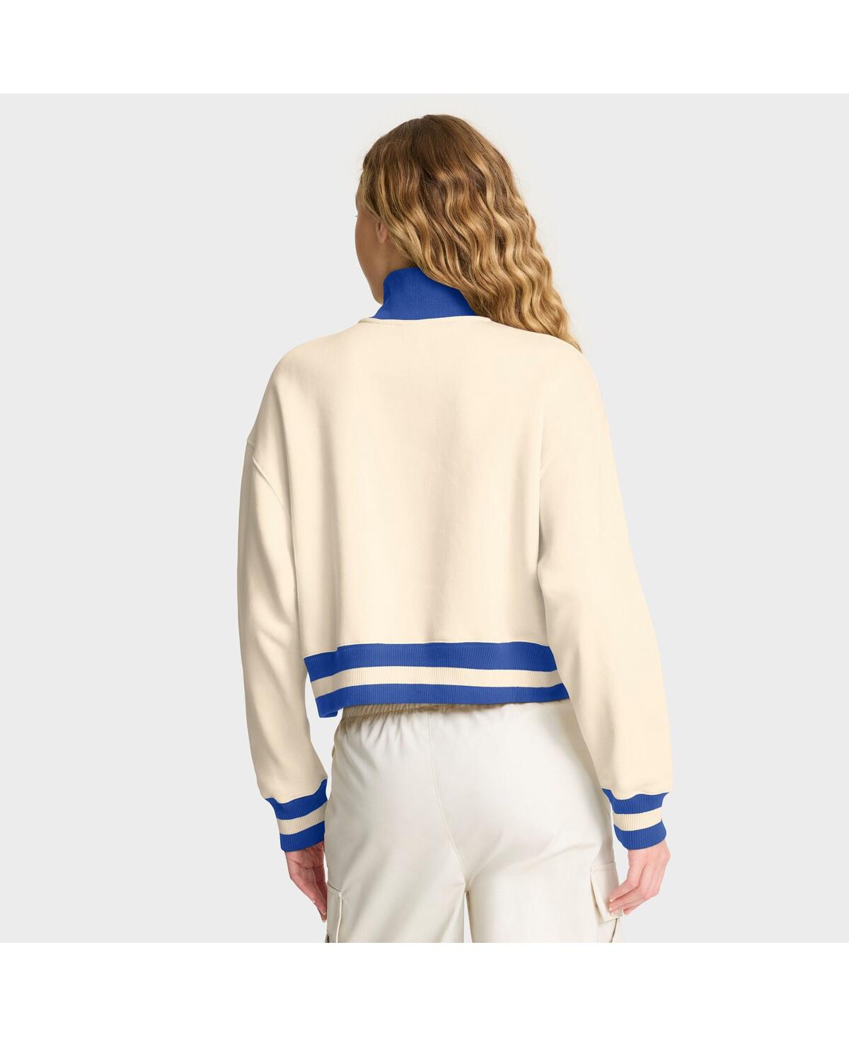 Nike Tan Duke Blue Devils Legacy Half-zip Sweatshirt In White