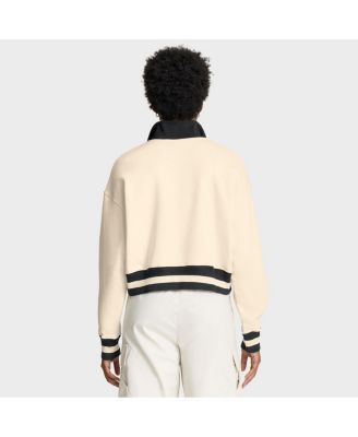 Women's Tan West Virginia Mountaineers Legacy Half-Zip Sweatshirt