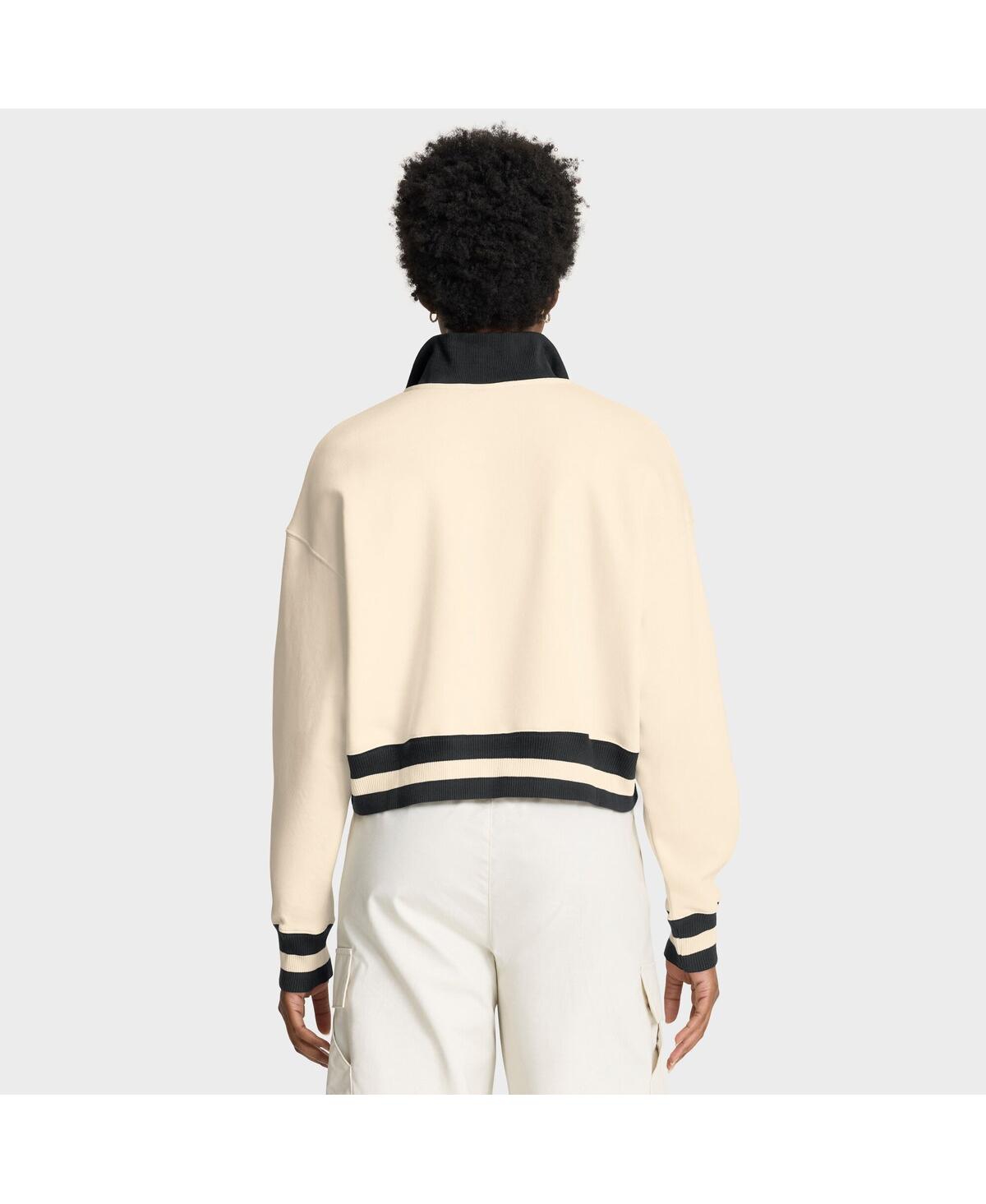 Nike Tan West Virginia Mountaineers Legacy Half-zip Sweatshirt In White