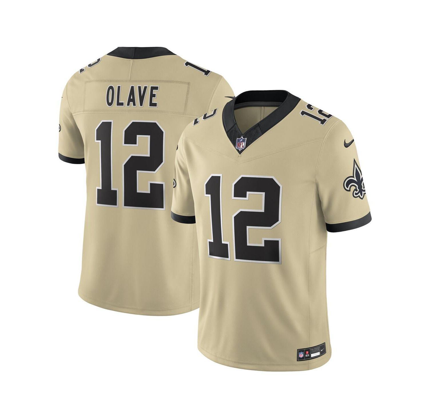Men's Chris Olave Gold New Orleans Saints Gameday Golds Alternate Vapor F.U.S.E. Limited Jersey