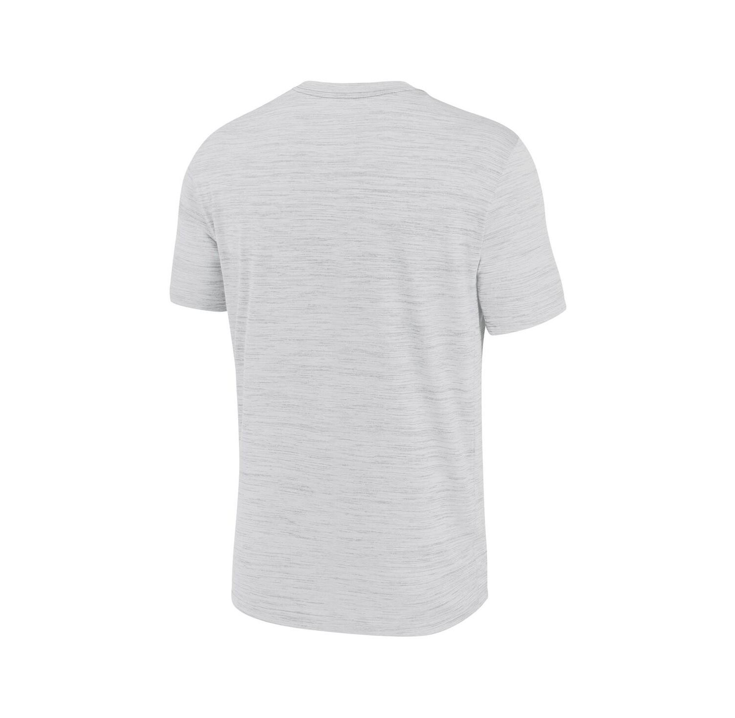Men's White Michigan Wolverines Velocity Stacked Performance T-Shirt