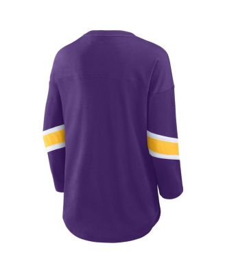 Women's Purple Minnesota Vikings Redzone 3/4-Sleeve T-Shirt