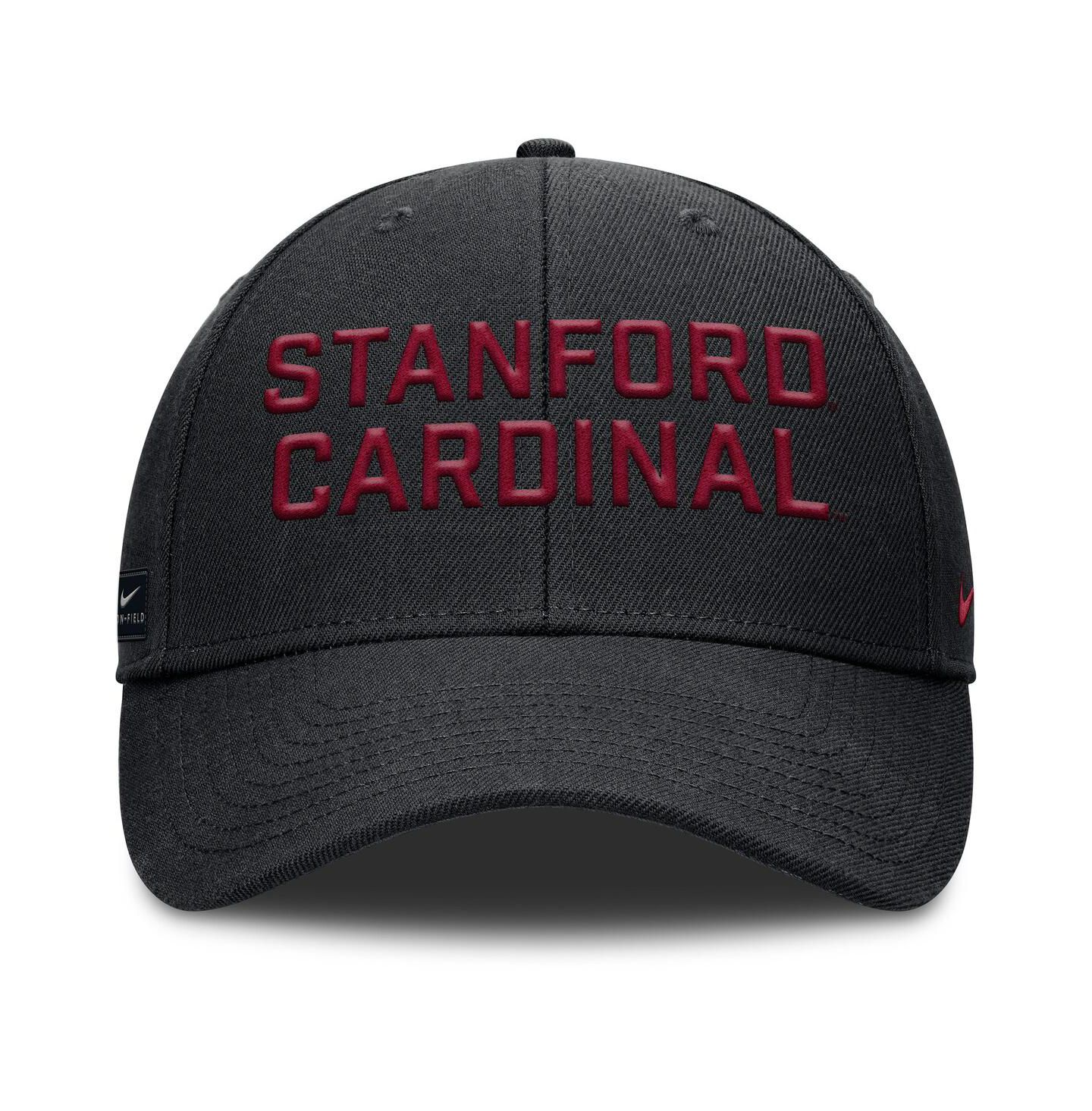 Мужская кепка Nike Black Stanford Cardinal Rise Practice Adjustable Hat — фото 2