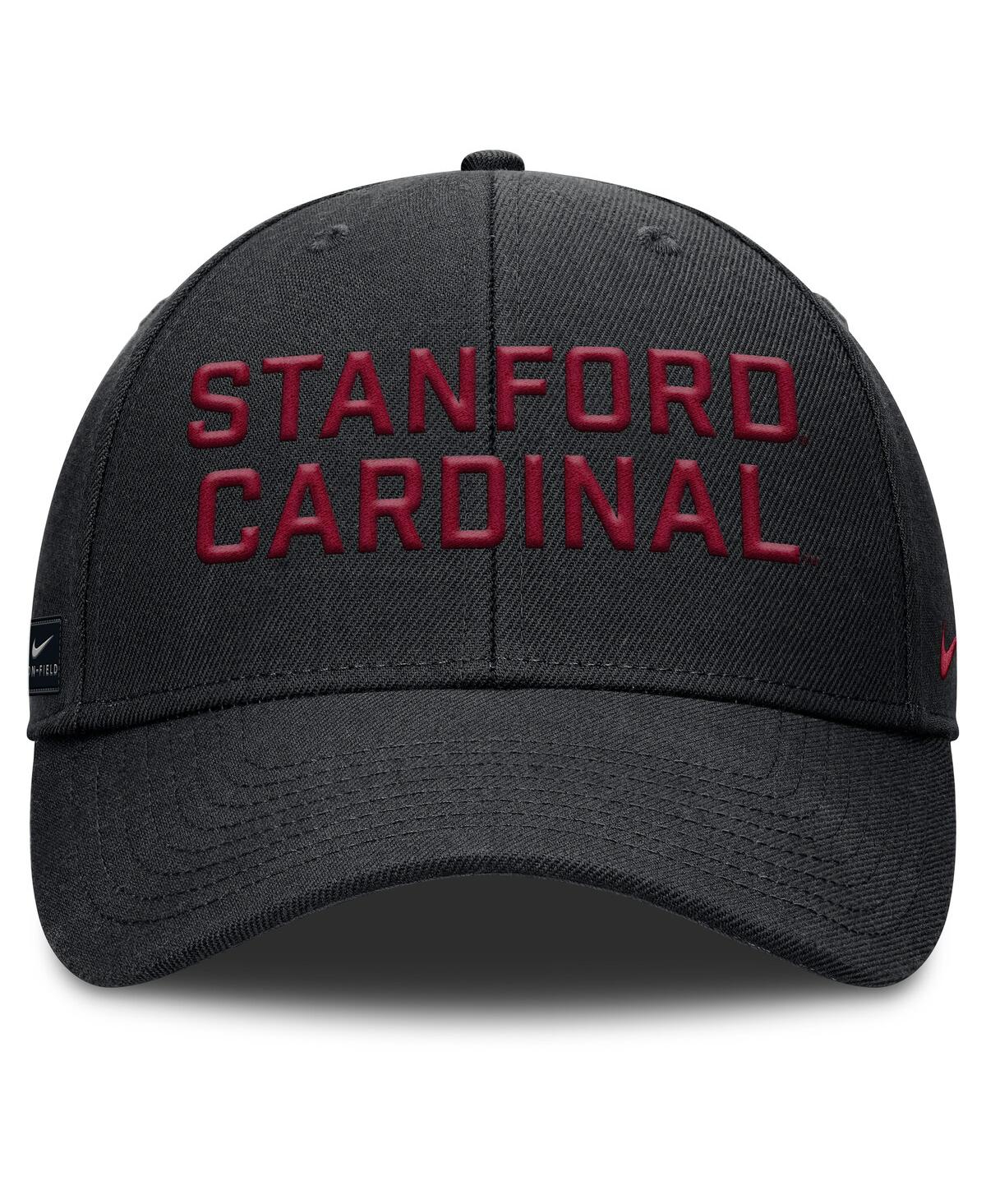 Nike Men's Black Stanford Cardinal Rise Practice Adjustable Hat In Black