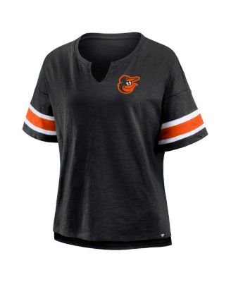 Women's Black Baltimore Orioles Curl Route T-Shirt