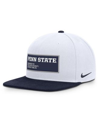 Nike - Men's White/Navy Penn State Nittany Lions 2025 On-Field Patch Pro Dri-FIT Snapback Hat