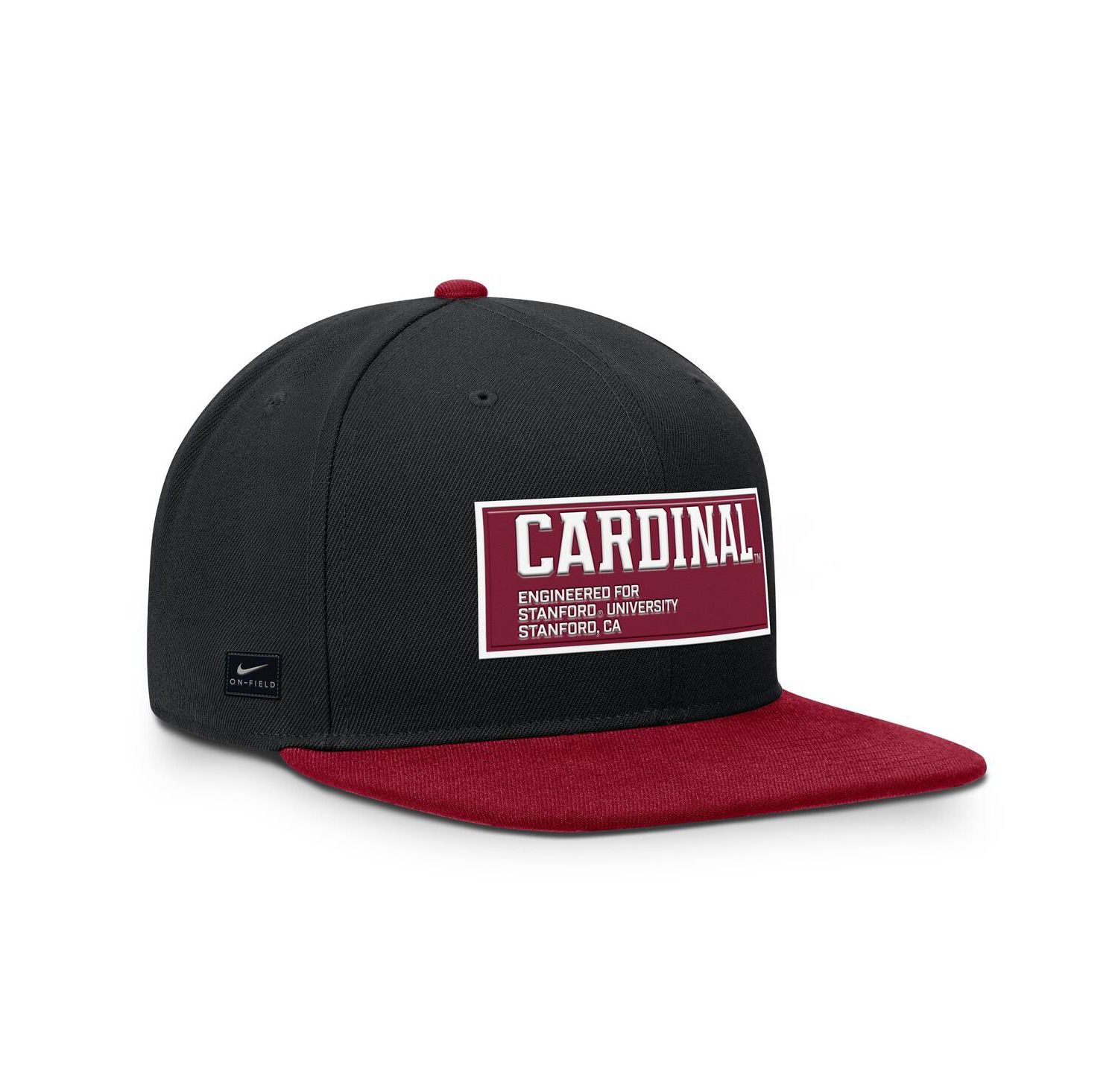 Men's Black/Cardinal Stanford Cardinal 2025 On-Field Patch Pro Dri-FIT Snapback Hat