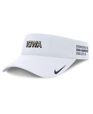 Nike - Men's White Iowa Hawkeyes 2025 On-Field Gameday Performance Ace Adjustable Visor