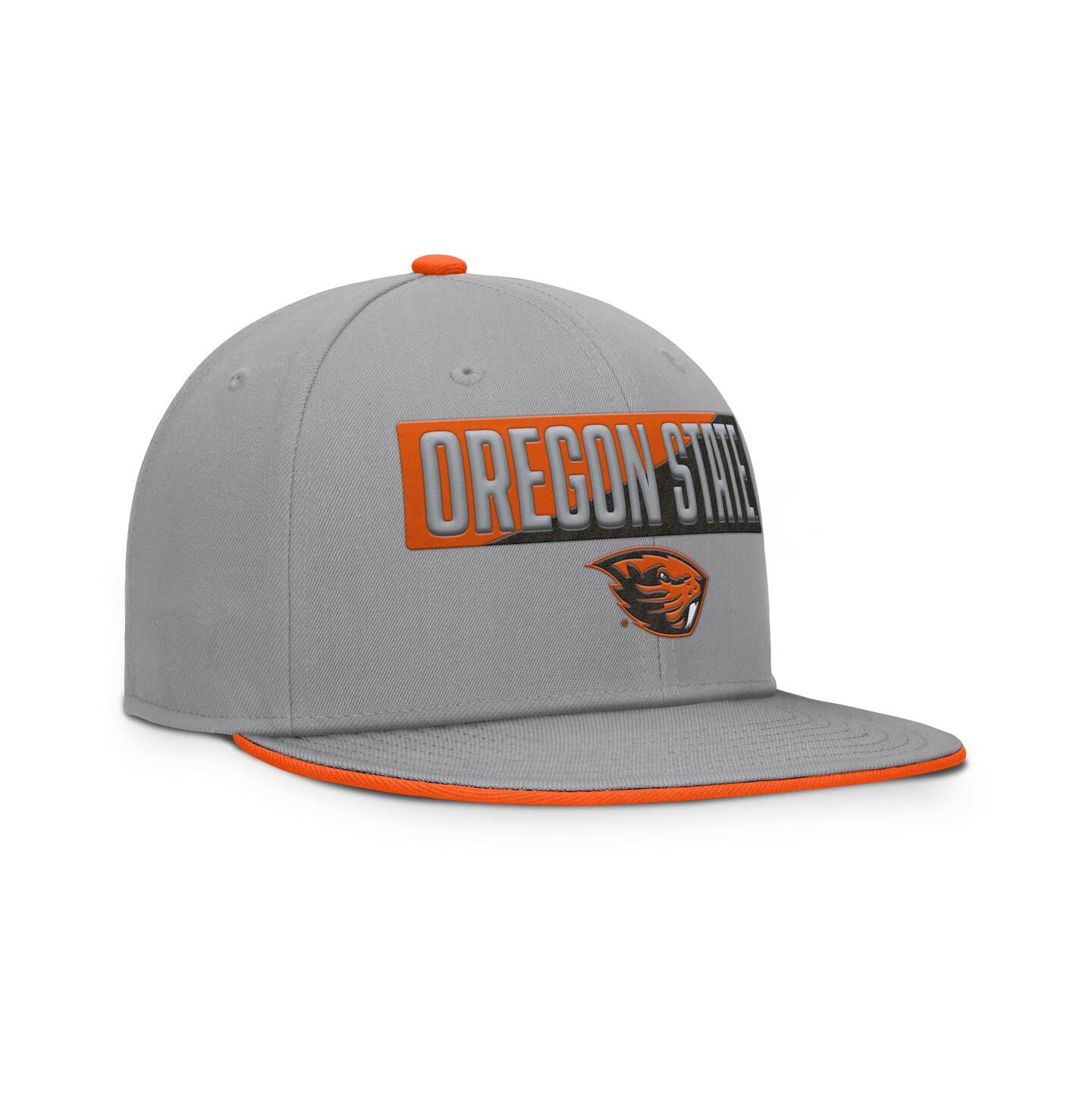 Мужские головные уборы Fanatics Gray Oregon State Beavers Duo Snapback Hat — фото 4