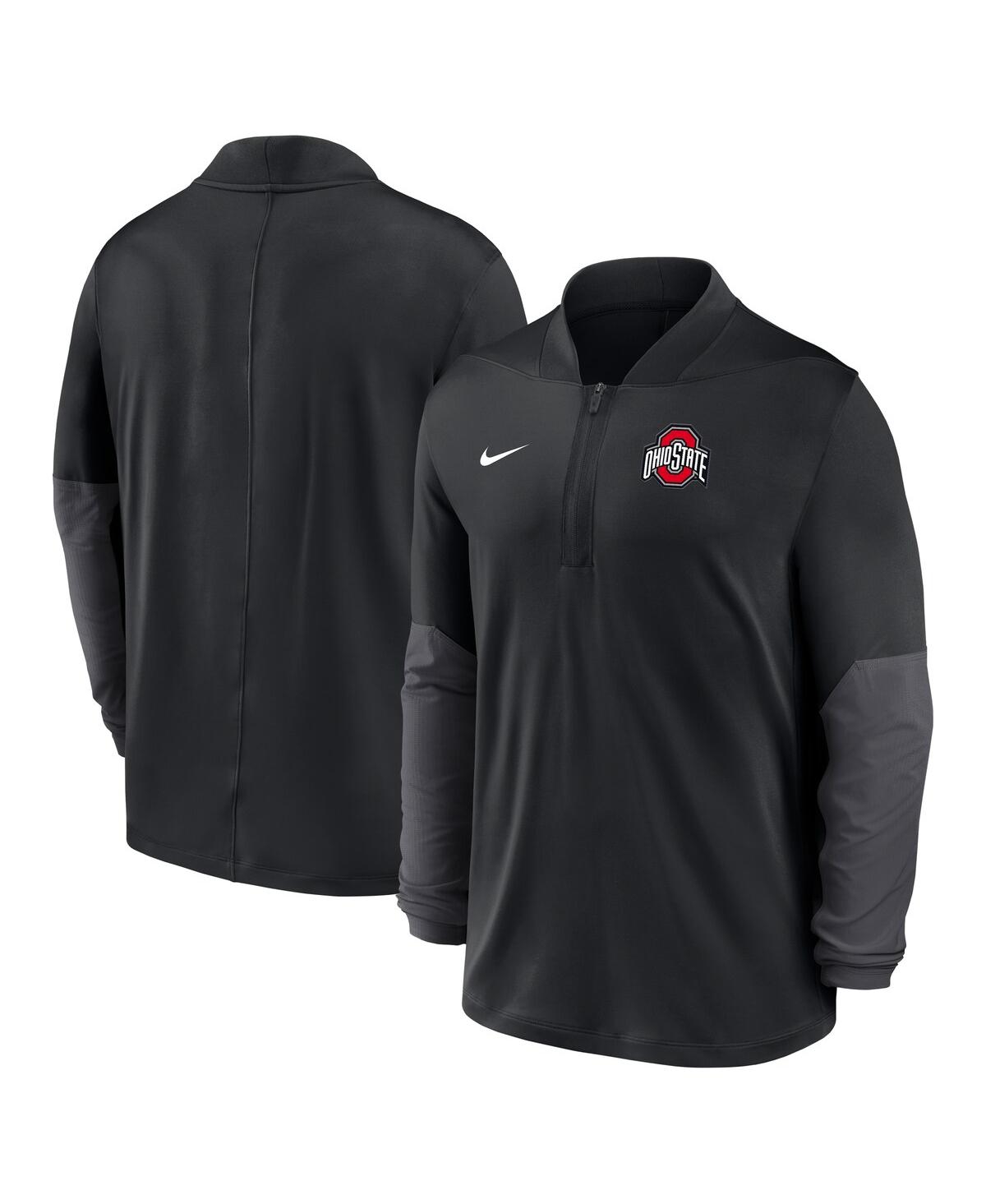 Nike Men's Black Ohio State Buckeyes One Goal Performance Half-zip Pullover Sweatshirt In Black