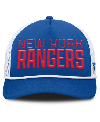 Men's Blue/White New York Rangers Heritage Dutch A-Frame Trucker Adjustable Hat